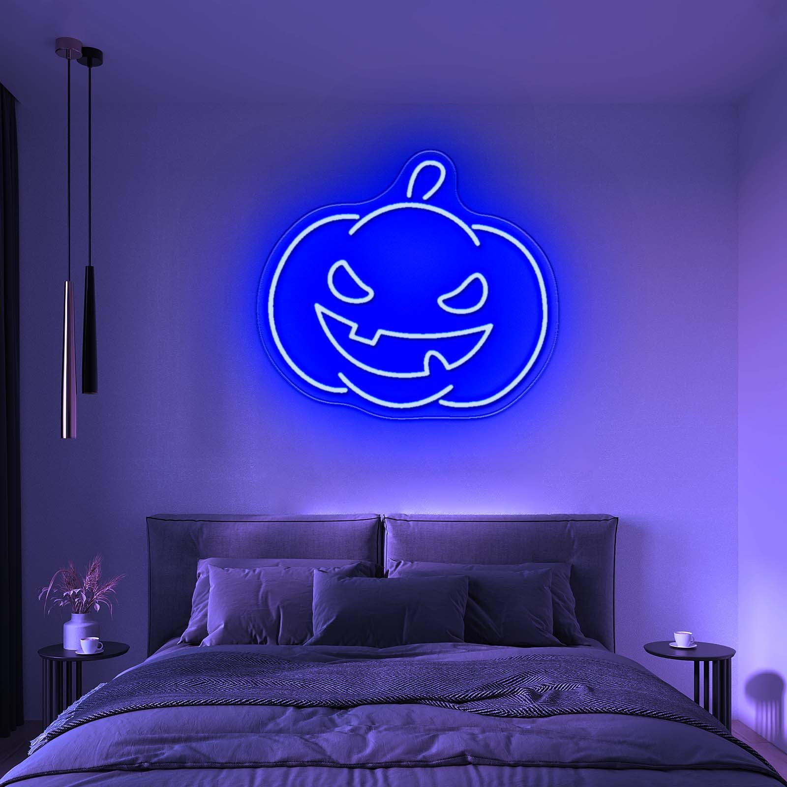 Pumpkin Neon Sign Happy Halloween Neon Sign