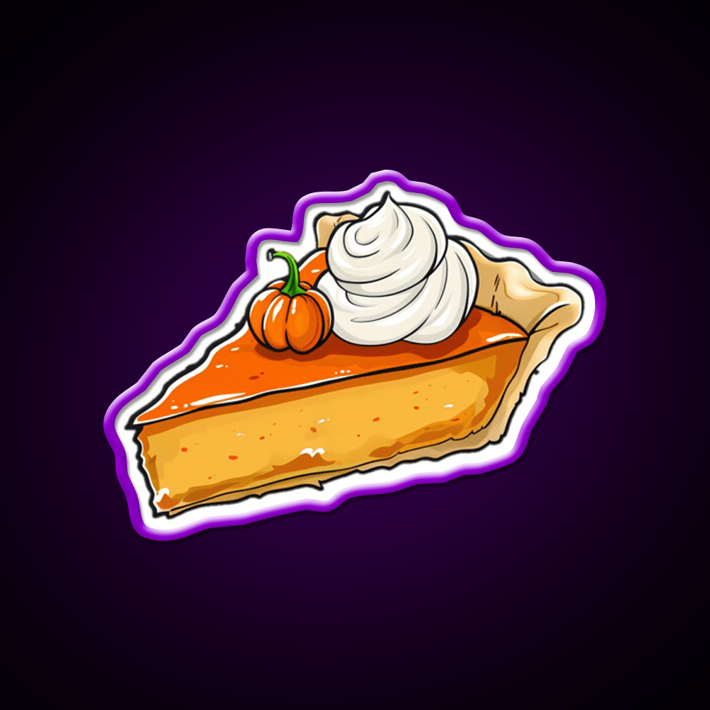 Pumpkin Pie Snack Food Led Neon Sign Rgb Color - Shineneon
