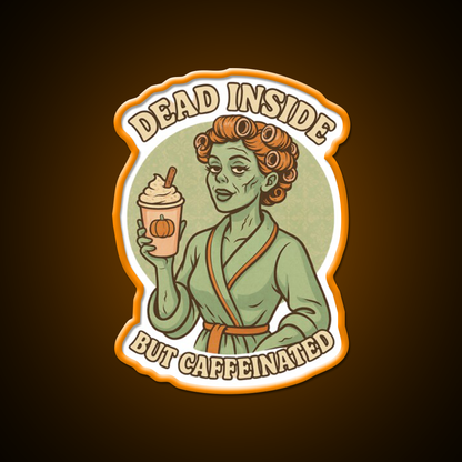 Pumpkin Spice Zombie Cafe Led Neon Sign Espresso Bar Art Rgb Color