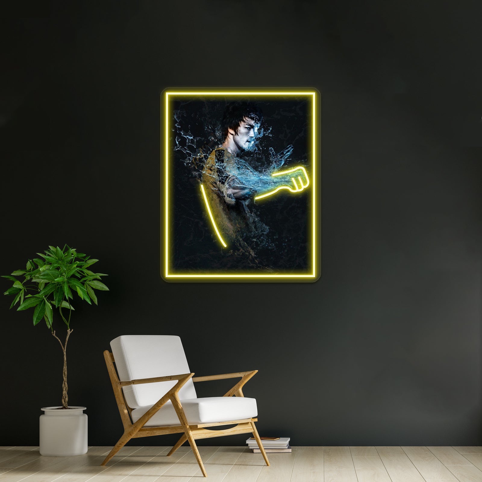 Punching Waters Artwork Led Signs For Room | Shineneon