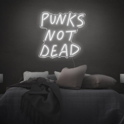 Punks Not Dead Red Led Neon Sign For Punk Bedroom Wall Art | Shineneon