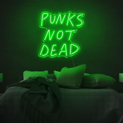 Punks Not Dead Red Led Neon Sign For Punk Bedroom Wall Art | Shineneon