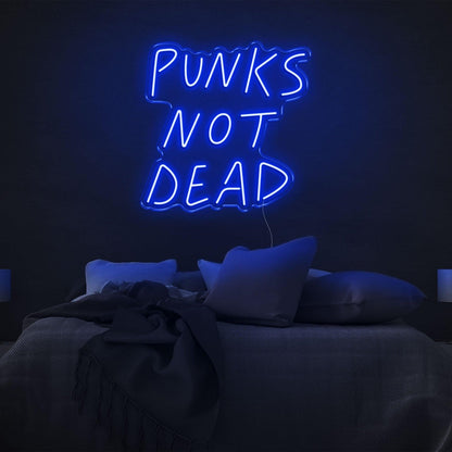 Punks Not Dead Red Led Neon Sign For Punk Bedroom Wall Art | Shineneon