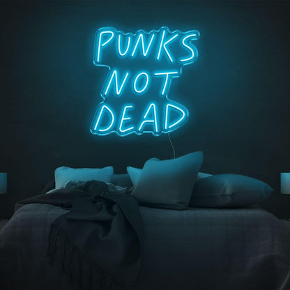 Punks Not Dead Red Led Neon Sign For Punk Bedroom Wall Art | Shineneon