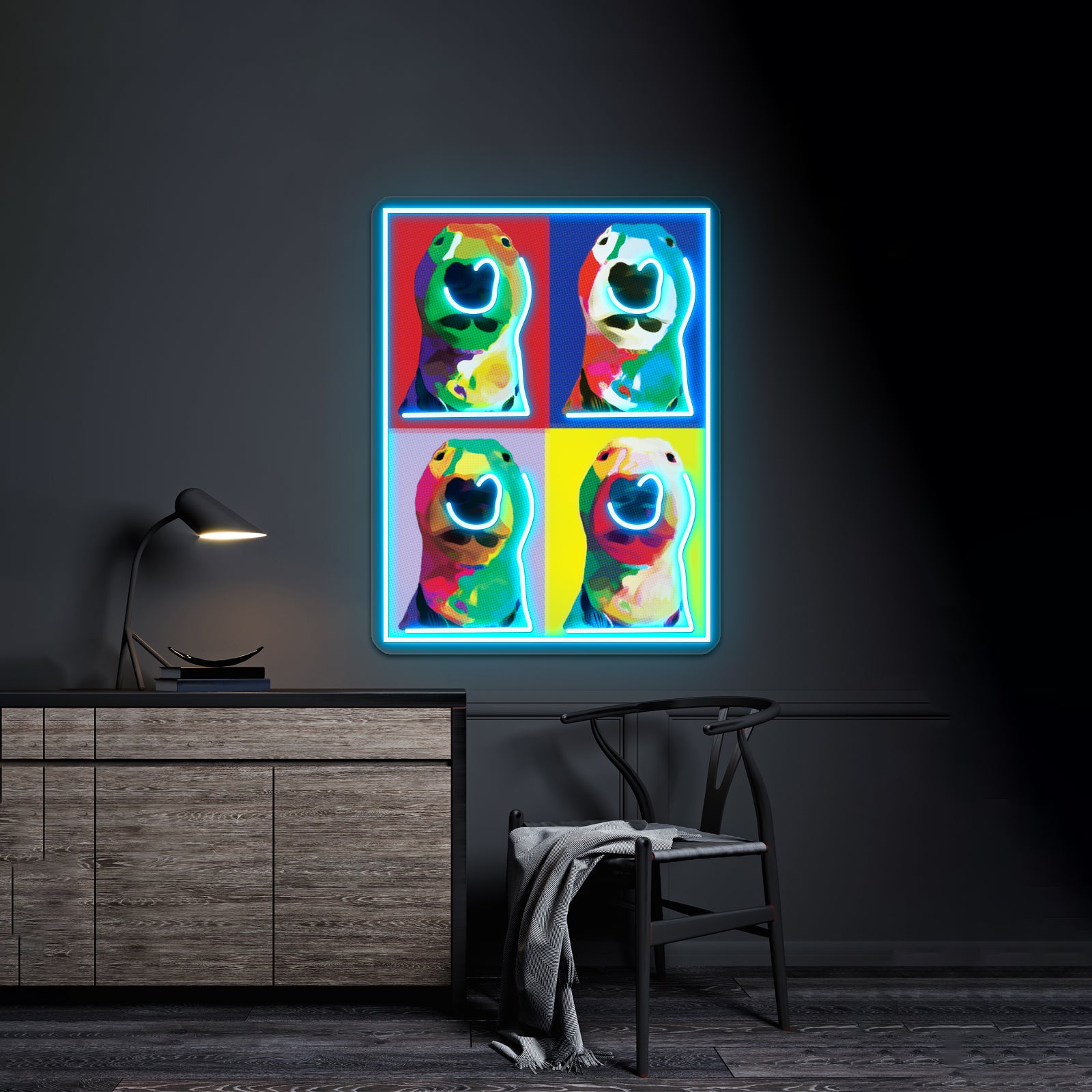 Puppernelson Pop Artwork Led Signs For Room | Shineneon