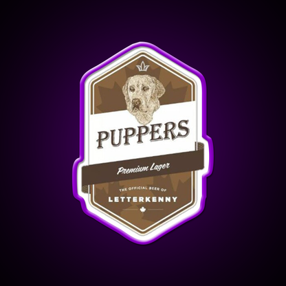 Puppers Beer Essential Beer Bar Decor Led Neon Sign Rgb Color