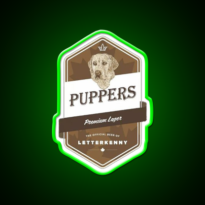 Puppers Beer Essential Beer Bar Decor Led Neon Sign Wall Art Rgb Color - LED neon sign view 8