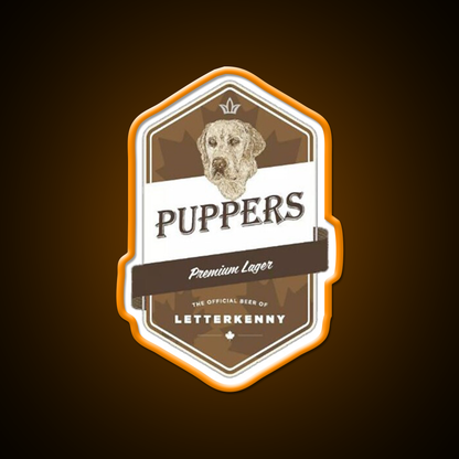 Puppers Beer Essential Beer Bar Decor Led Neon Sign Wall Art Rgb Color - LED neon sign view 6