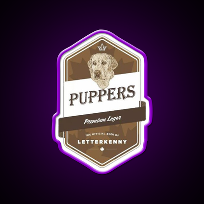 Puppers Beer Essential Beer Bar Decor Led Neon Sign Wall Art Rgb Color