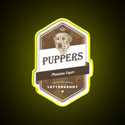 Puppers Beer Essential Beer Bar Decor Led Neon Sign Wall Art Rgb Color - LED neon sign view 7