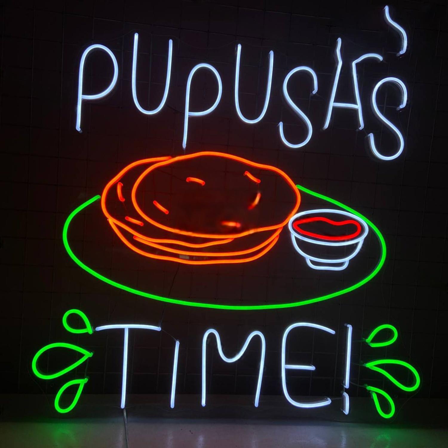 Pupusas Time Led Neon Sign Led Decor | Shineneon