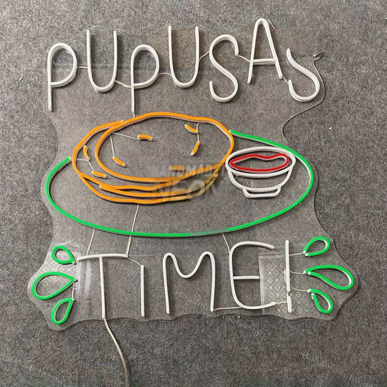 Pupusas Time Led Neon Sign Led Decor | Shineneon