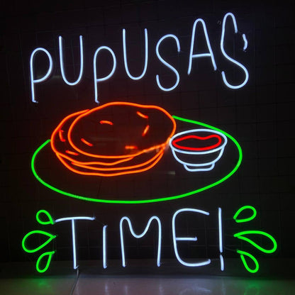 Pupusas Time Led Neon Sign Led Decor | Shineneon