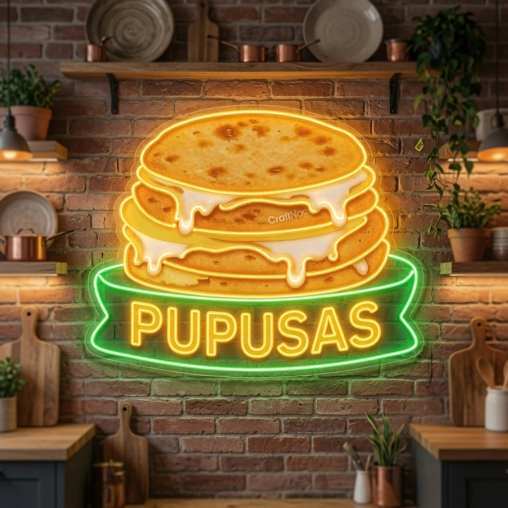 Pupusas Wall Decor LED Neon Sign - 02 High-Converting Product Image