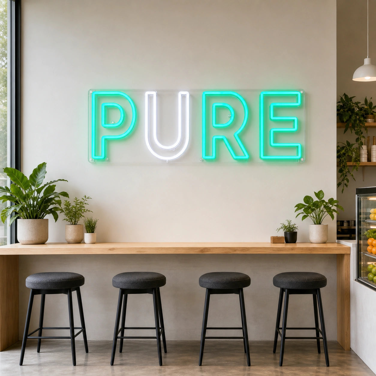 Pure LED Neon Sign Garage Man Cave Neon Sign real lifestyle scene