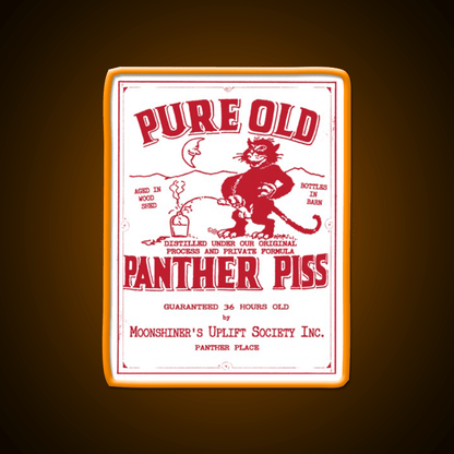 Pure Old Panther Piss Whiskey Drink Bar Led Neon Sign Rgb Color - Shineneon