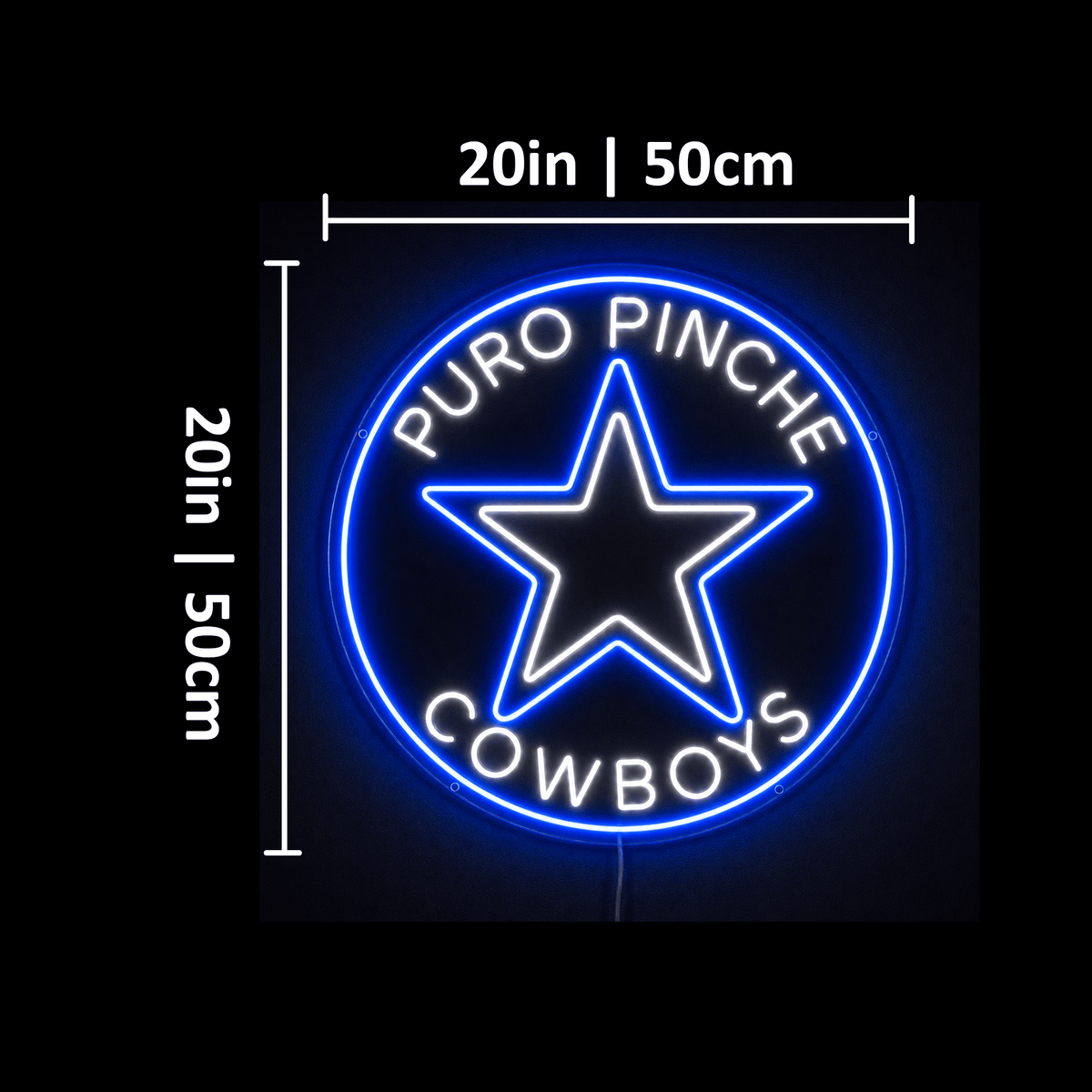 PURO PINCHE COWBOYS Custom Business LED Neon Sign - Shineneon