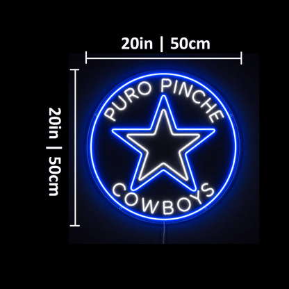 PURO PINCHE COWBOYS Custom Business LED Neon Sign - Shineneon