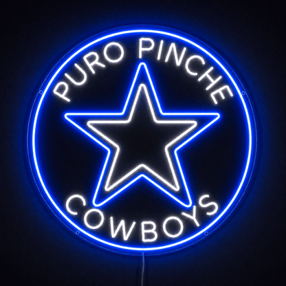 PURO PINCHE COWBOYS Custom Business LED Neon Sign - Shineneon