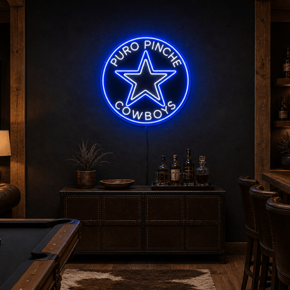 PURO PINCHE COWBOYS Custom Business LED Neon Sign - Shineneon