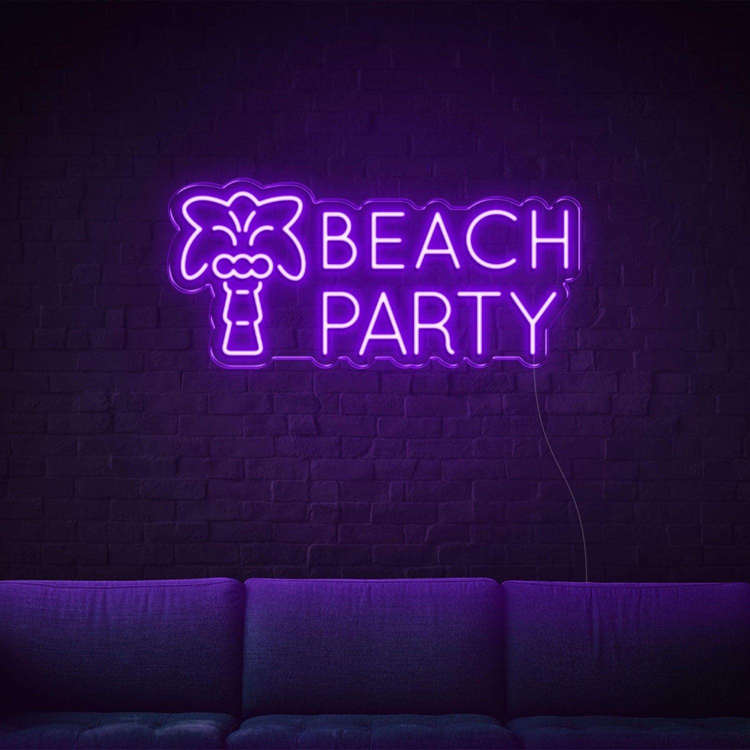 Purple Beach Party Palm Tree Led Neon Sign For Indoor Wall Decor | Shineneon