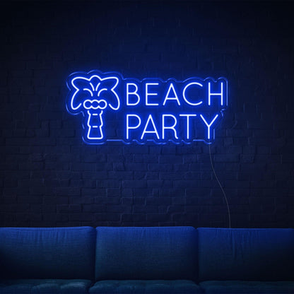 Purple Beach Party Palm Tree Led Neon Sign For Indoor Wall Decor | Shineneon