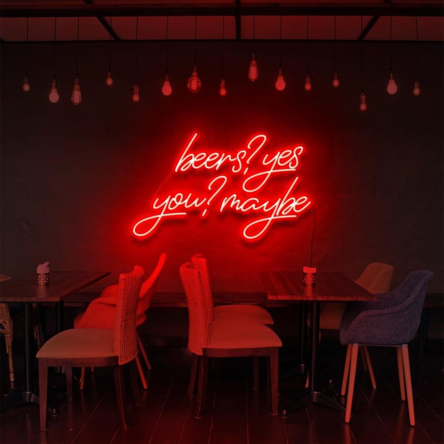 Purple Beers Yes You Maybe Led Neon Sign For Bar Cafe Decor | Shineneon