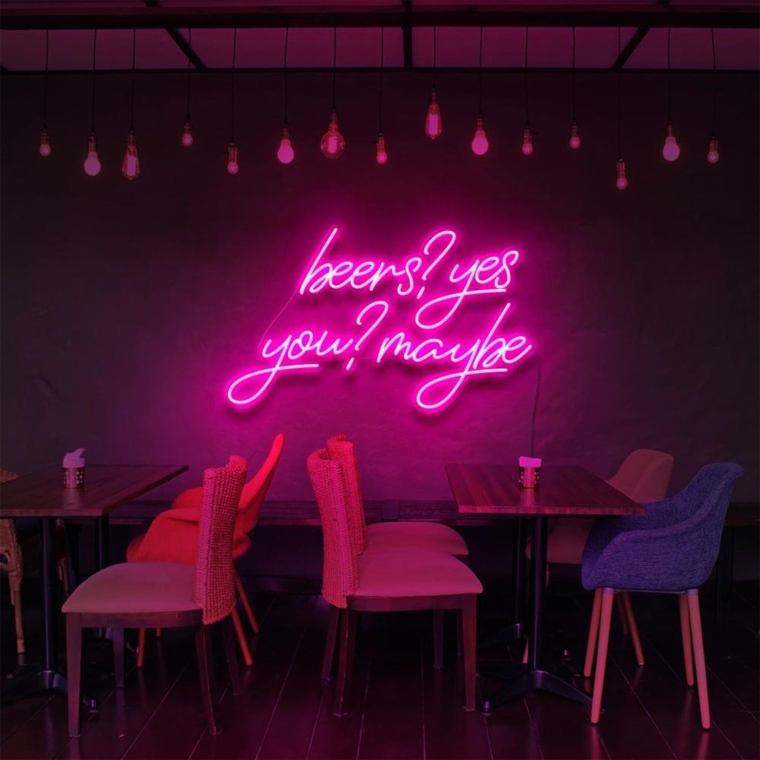 Purple Beers Yes You Maybe Led Neon Sign For Bar Cafe Decor | Shineneon