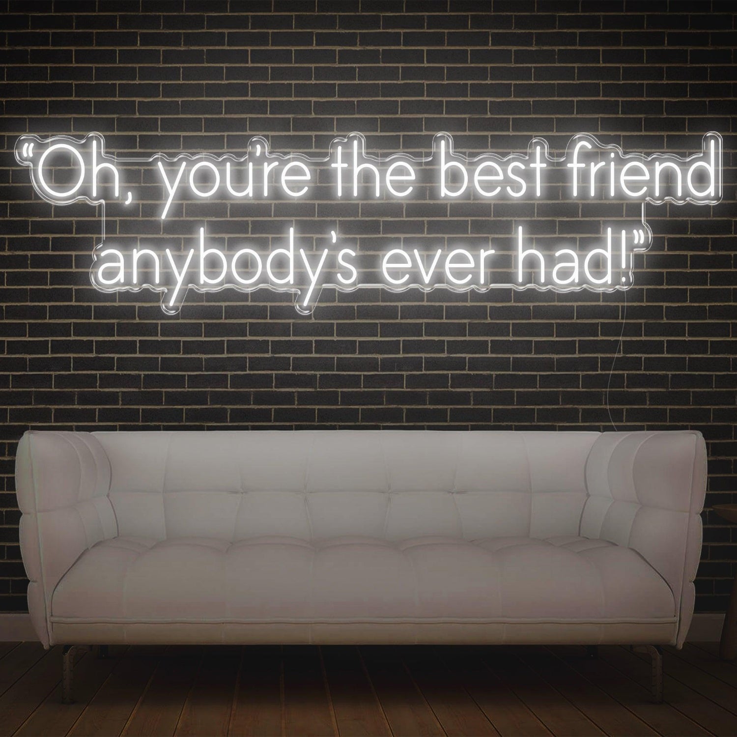 Purple Best Friend Ever Led Neon Sign For Home Cafe Studio Decor | Shineneon