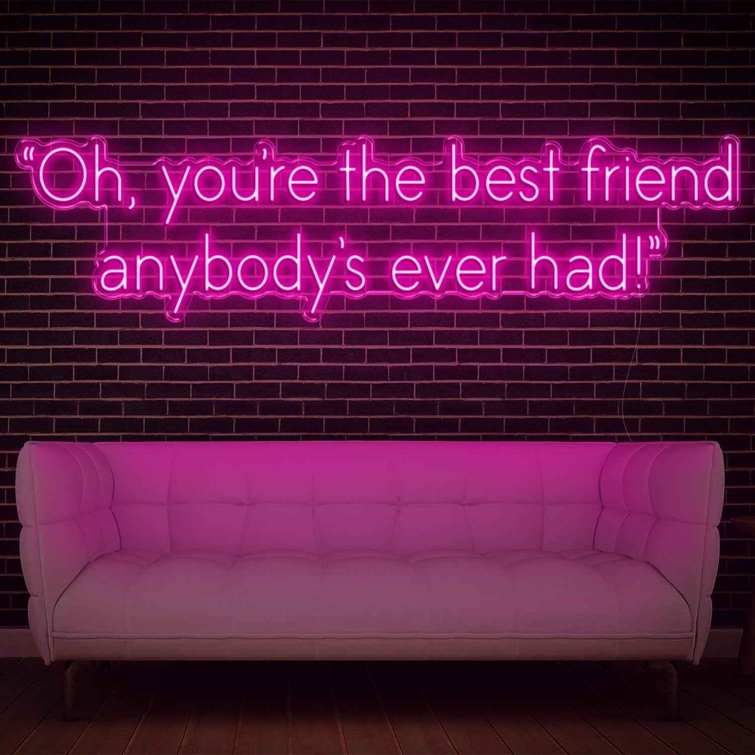 Purple Best Friend Ever Led Neon Sign For Home Cafe Studio Decor | Shineneon