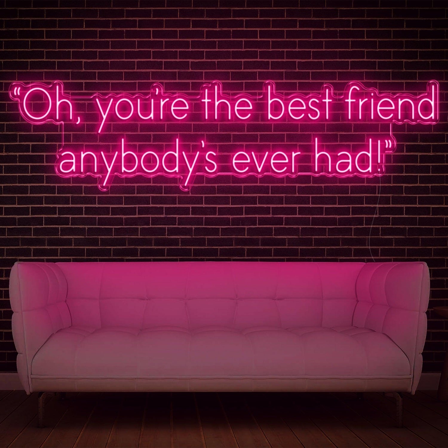 Purple Best Friend Ever Led Neon Sign For Home Cafe Studio Decor | Shineneon