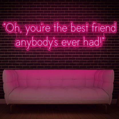 Purple Best Friend Ever Led Neon Sign For Home Cafe Studio Decor | Shineneon