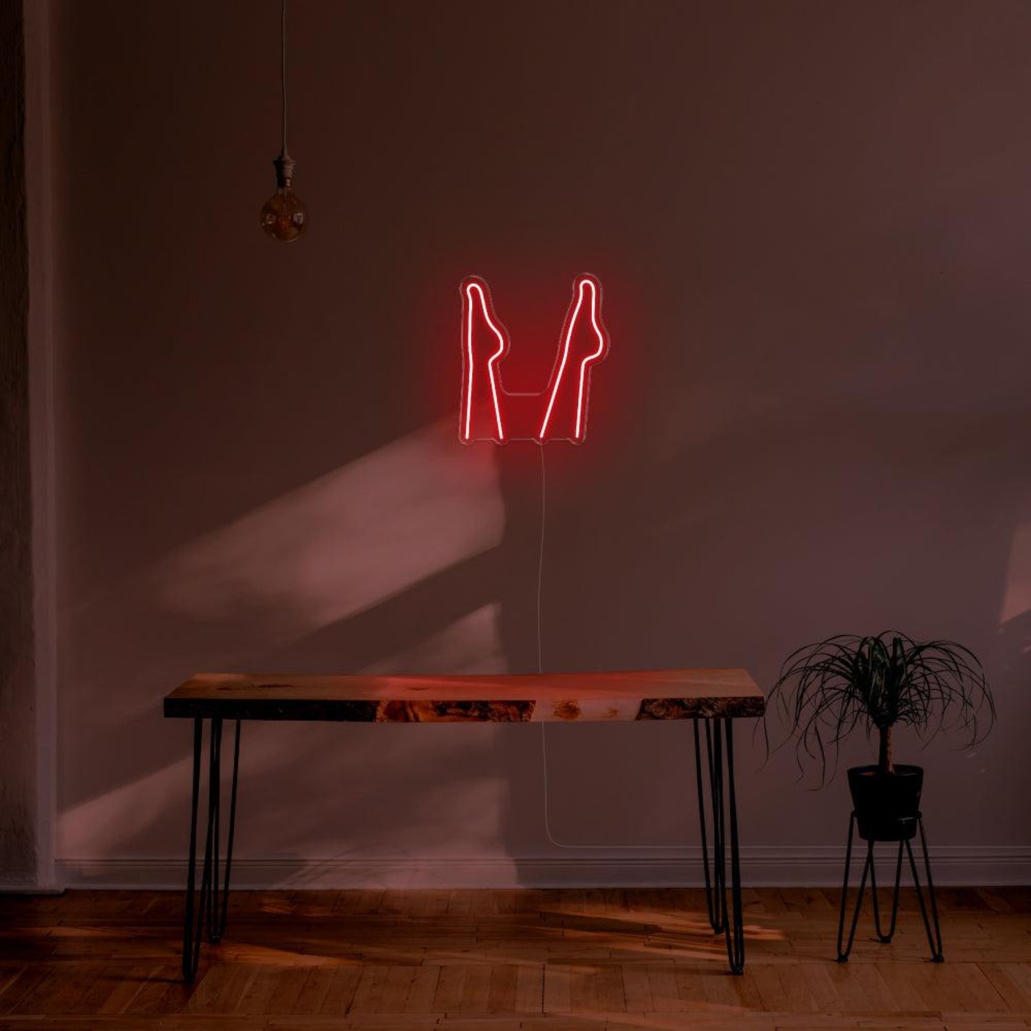 Purple Corset Silhouette Led Neon Sign For Modern Home Decor | Shineneon