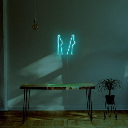 Purple Corset Silhouette Led Neon Sign For Modern Home Decor | Shineneon