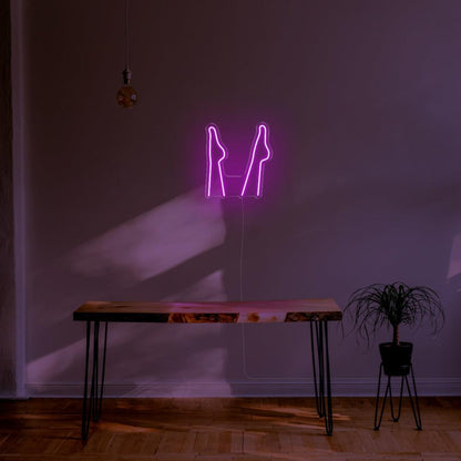 Purple Corset Silhouette Led Neon Sign For Modern Home Decor | Shineneon
