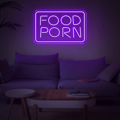 Purple Food Porn Led Neon Sign For Home And Cafe Decor | Shineneon