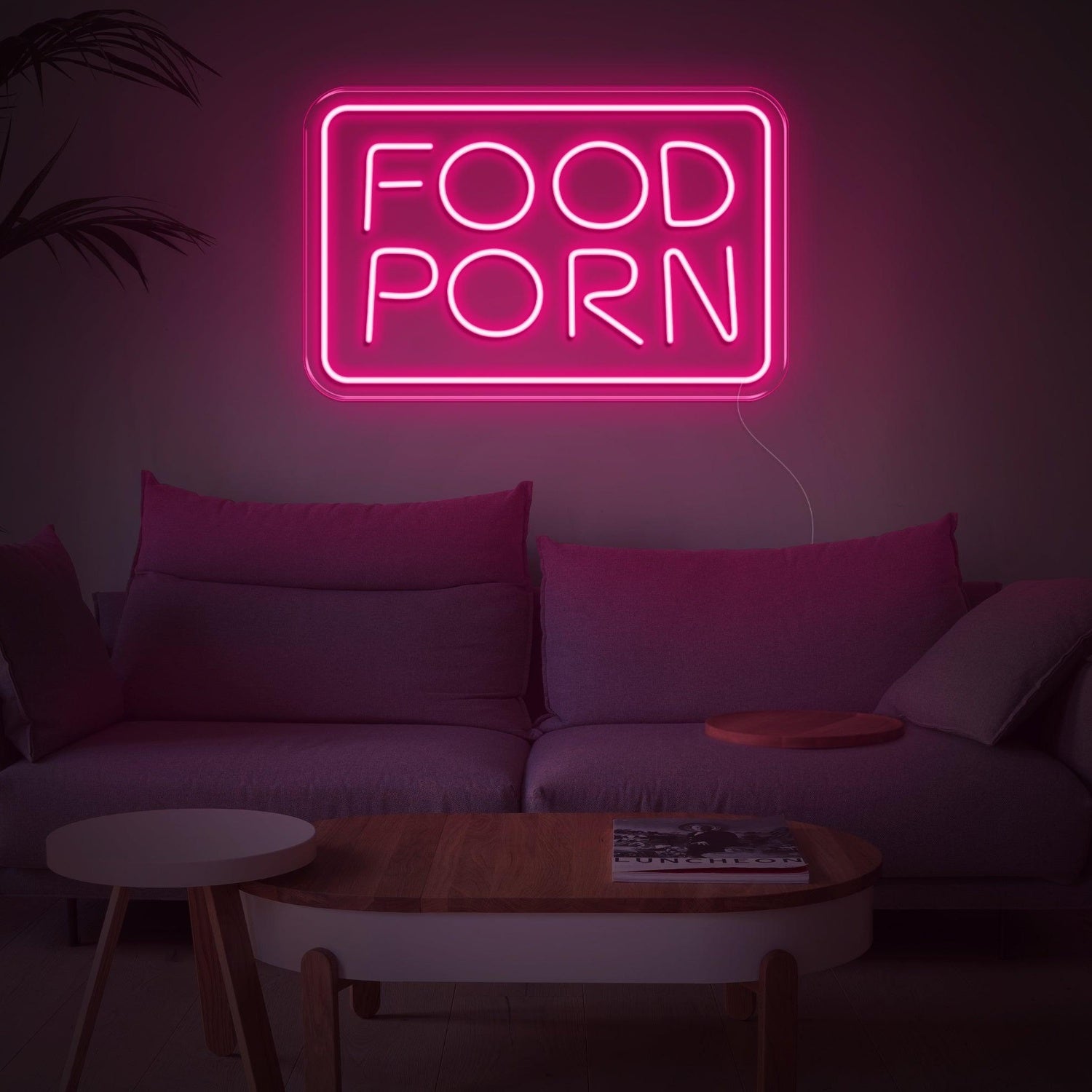 Purple Food Porn Led Neon Sign For Home And Cafe Decor | Shineneon