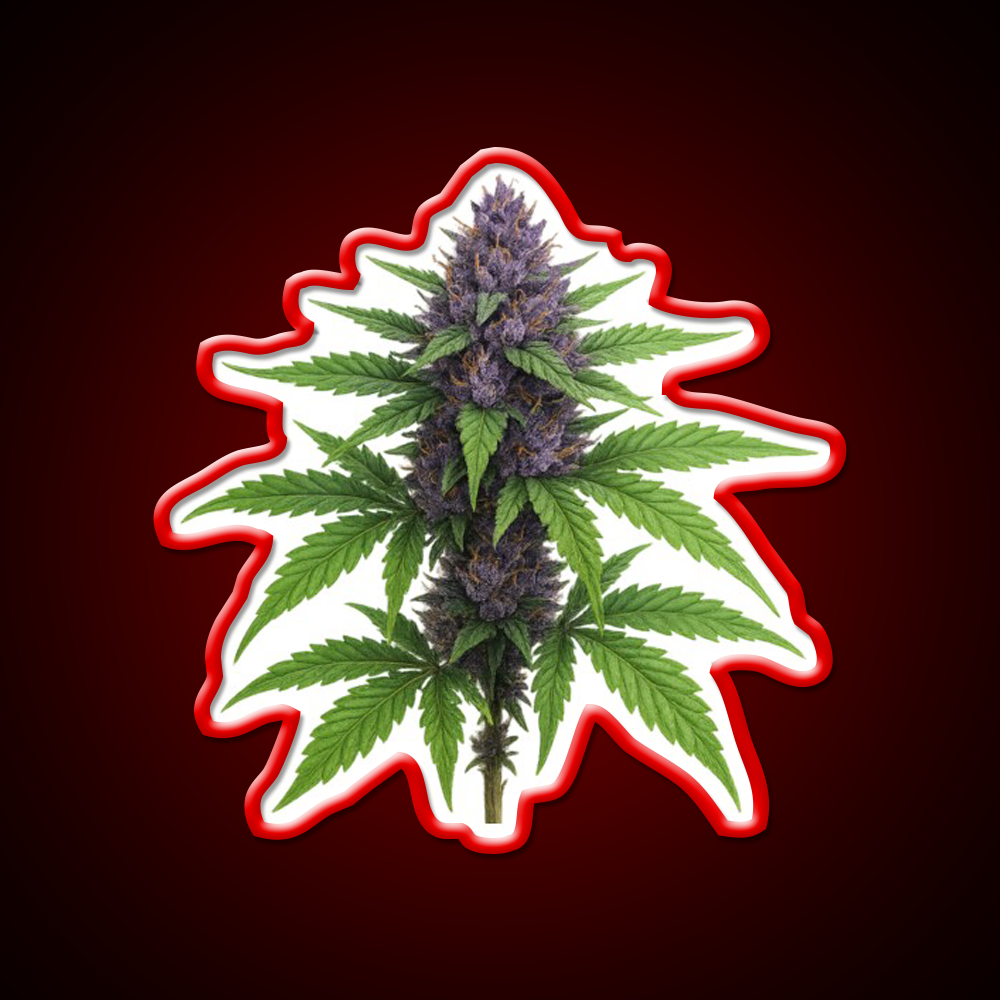 Purple Green Flower Ultra Realistic Detailed Green Leaf Led Neon Sign Rgb Color - LED neon sign view 10