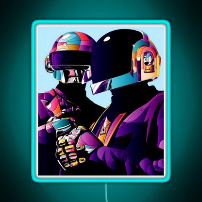 Purple Helmet Good Rgb Led Neon Sign Pop Wall Art - Shineneon