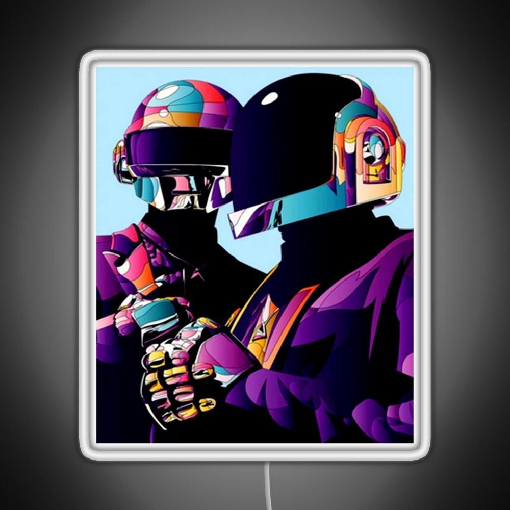 Purple Helmet Good Rgb Led Neon Sign Pop Wall Art - Shineneon