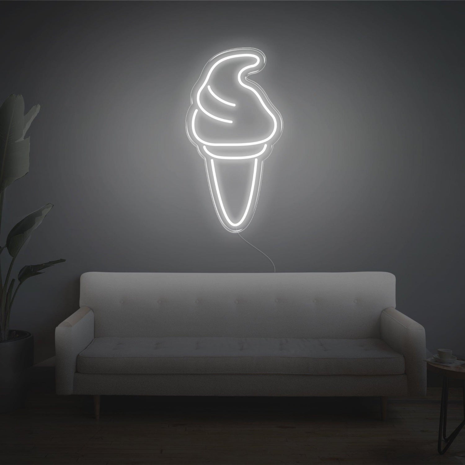 Purple Ice Cream Led Neon Sign For Home Cafe Decor | Shineneon