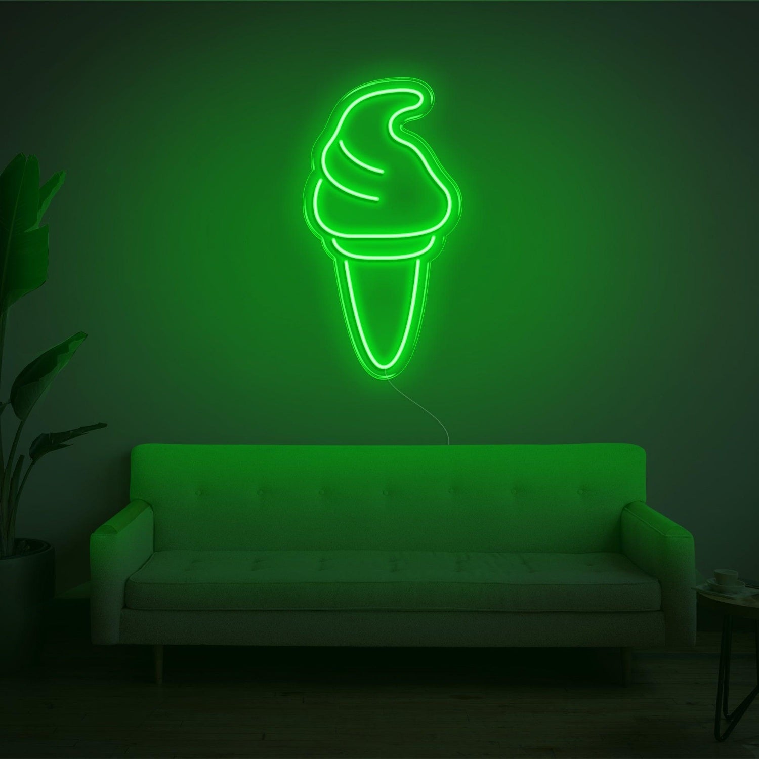 Purple Ice Cream Led Neon Sign For Home Cafe Decor | Shineneon