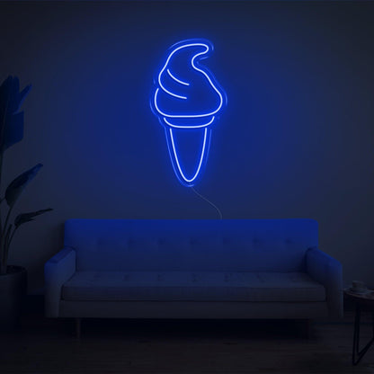 Purple Ice Cream Led Neon Sign For Home Cafe Decor | Shineneon