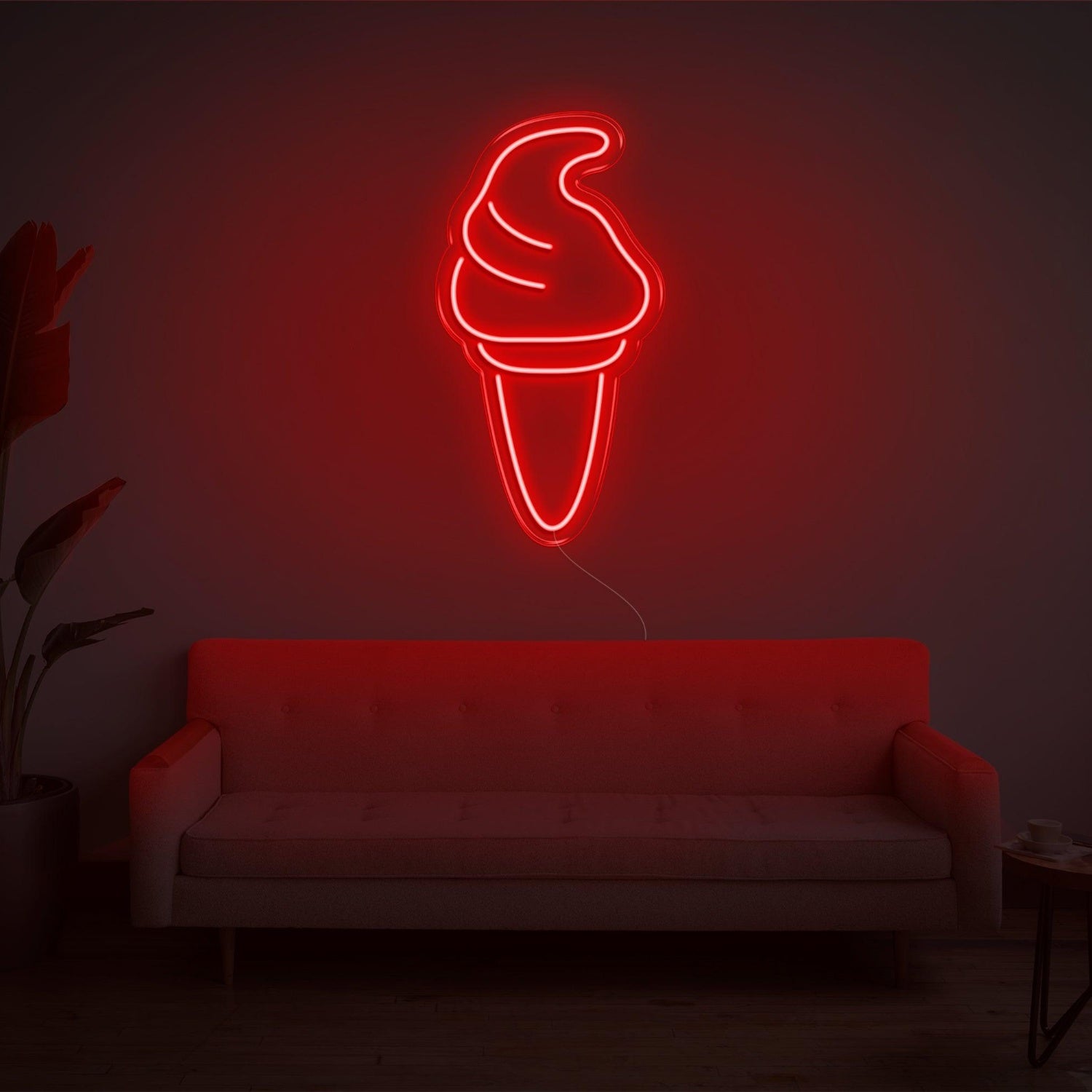 Purple Ice Cream Led Neon Sign For Home Cafe Decor | Shineneon