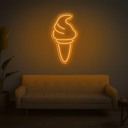 Purple Ice Cream Led Neon Sign For Home Cafe Decor | Shineneon