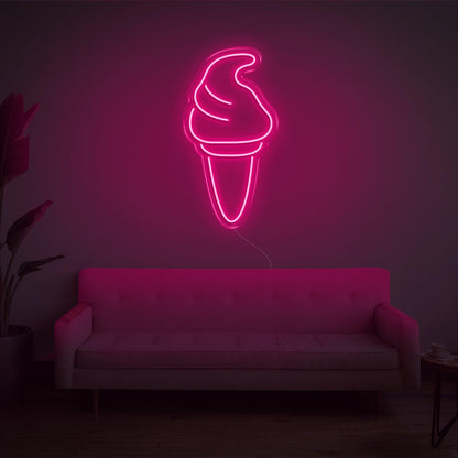 Purple Ice Cream Led Neon Sign For Home Cafe Decor | Shineneon