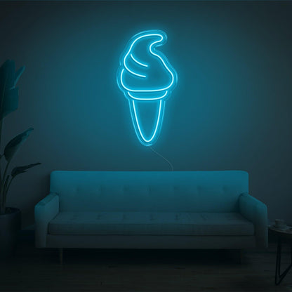 Purple Ice Cream Led Neon Sign For Home Cafe Decor | Shineneon
