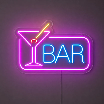 Purple Martini Bar Neon Sign LED Neon Sign main product image