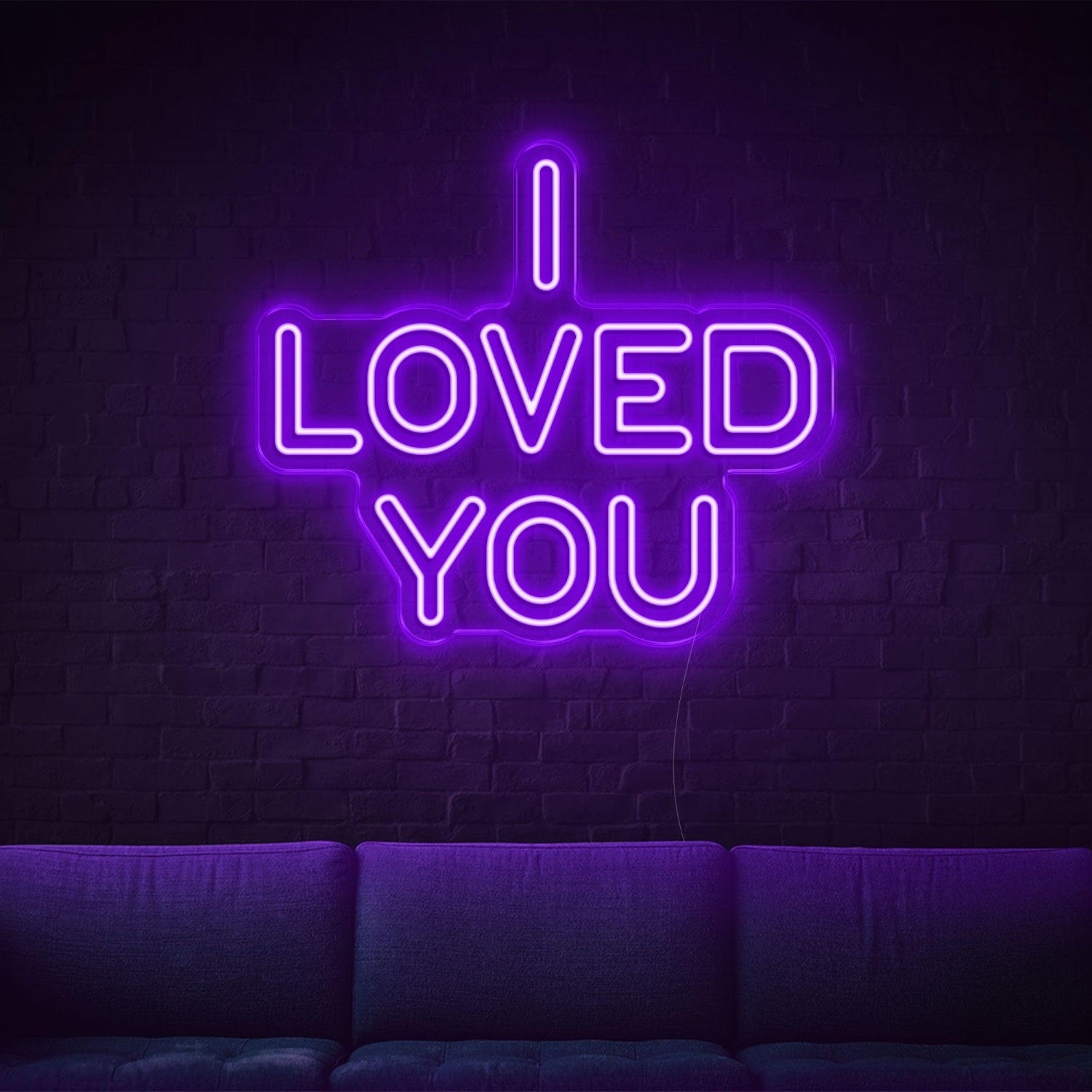 Purple Modern I Loved You Led Neon Sign For Home Cafe Bar Decor | Shineneon