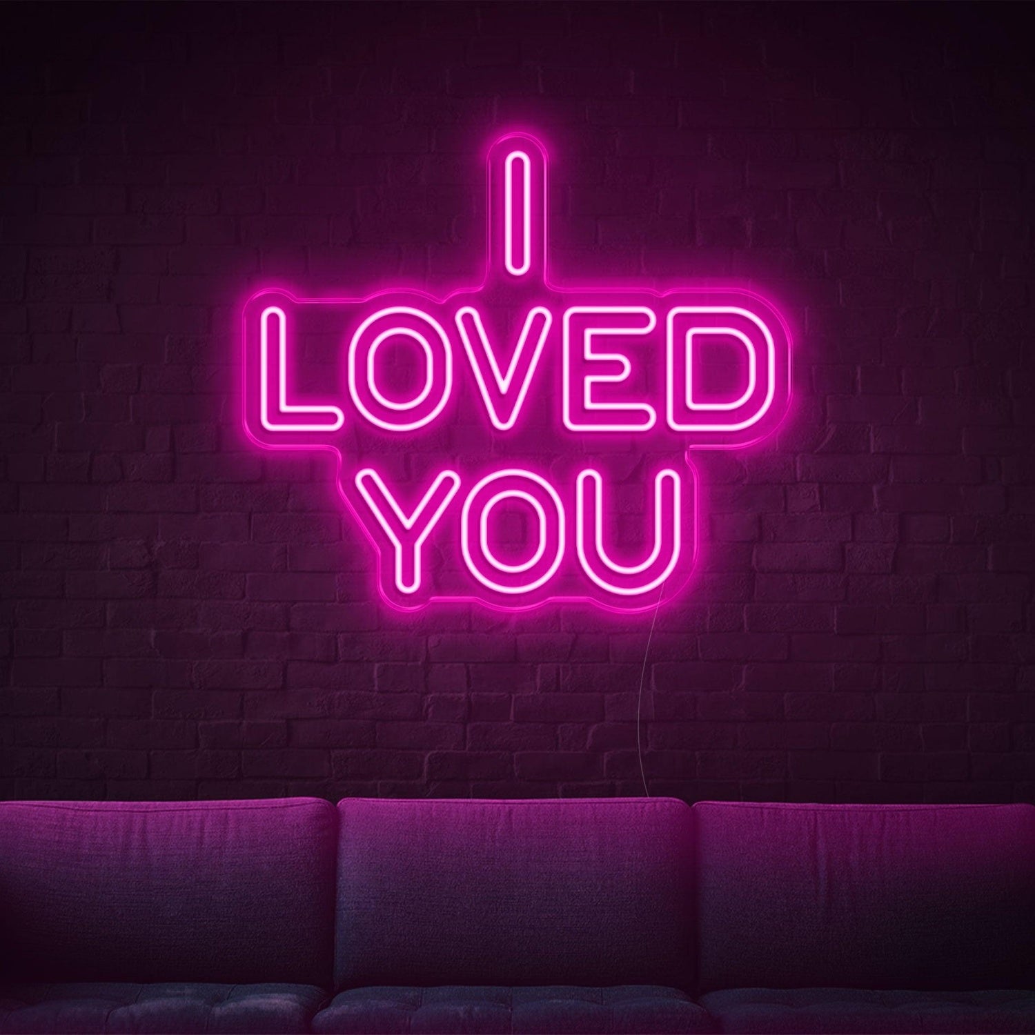 Purple Modern I Loved You Led Neon Sign For Home Cafe Bar Decor | Shineneon